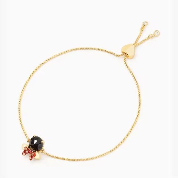 NWT Disney X Kate Spade New York Minnie Slider Bracelet in Black Jewel - Picture 1 of 4
